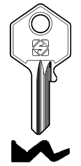 Afbeelding van Silca Cilindersleutel staal SO11R