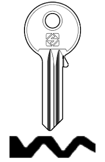 Afbeelding van Silca Cilindersleutel staal SO8R