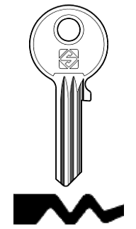 Afbeelding van Silca Cilindersleutel staal SO9