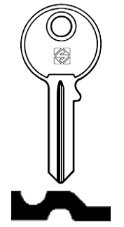 Afbeelding van Silca Cilindersleutel staal SR11R