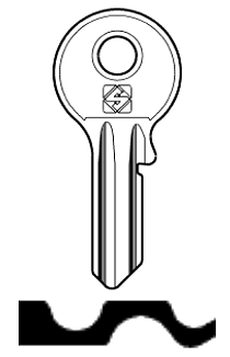 Afbeelding van Silca Cilindersleutel staal SS14R