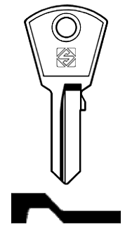 Afbeelding van Silca Cilindersleutel staal SSP1R