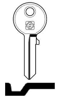 Afbeelding van Silca Cilindersleutel staal SSP4