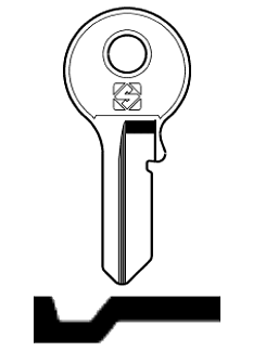 Afbeelding van Silca Cilindersleutel staal SSP5