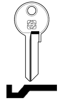 Afbeelding van Silca Cilindersleutel staal SSP6