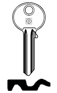 Afbeelding van Silca Cilindersleutel staal ST1