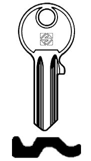 Afbeelding van Silca Cilindersleutel staal TAR2R