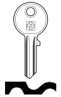 Afbeelding van Silca Cilindersleutel staal TAR3