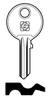 Afbeelding van Silca Cilindersleutel staal TFN2