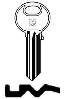 Afbeelding van Silca Cilindersleutel staal TK4