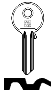 Afbeelding van Silca Cilindersleutel staal TS1