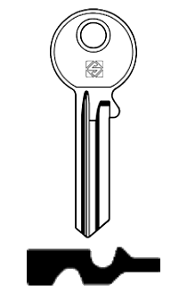 Afbeelding van Silca Cilindersleutel staal TZN1