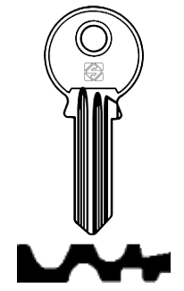 Afbeelding van Silca Cilindersleutel staal VL3R