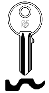 Afbeelding van Silca Cilindersleutel staal VL4R