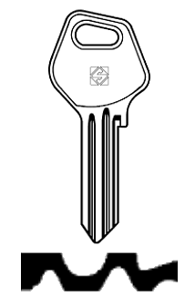 Afbeelding van Silca Cilindersleutel staal VL5E