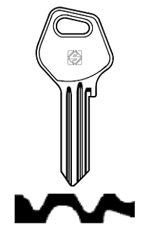 Afbeelding van Silca Cilindersleutel staal VL5RE