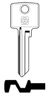 Afbeelding van Silca Cilindersleutel staal VSR2