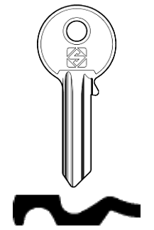 Afbeelding van Silca Cilindersleutel staal WMS2