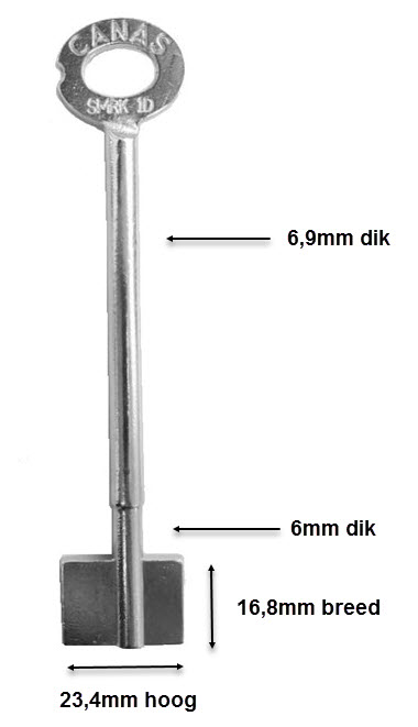 Afbeelding van Dubbelbaardsleutel voor MAUER SMRK1D 120mm