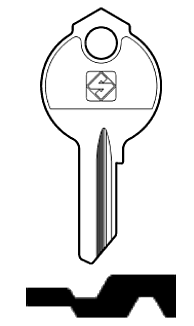 Afbeelding van Silca Cilindersleutel staal DB10