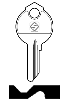 Afbeelding van Silca Cilindersleutel staal DB11
