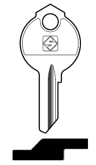 Afbeelding van Silca Cilindersleutel staal DB29