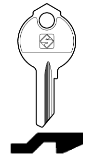 Afbeelding van Silca Cilindersleutel staal DB30