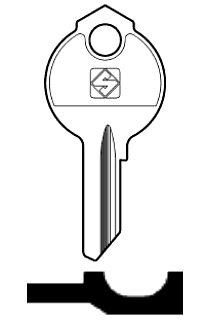 Afbeelding van Silca Cilindersleutel staal DB37R