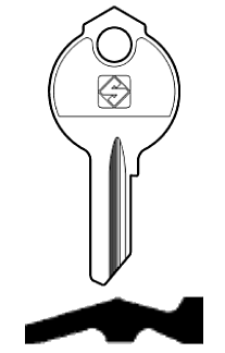 Afbeelding van Silca Cilindersleutel staal DB40R