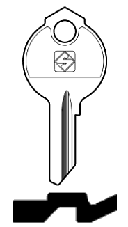 Afbeelding van Silca Cilindersleutel staal DB41R