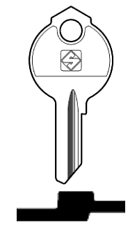 Afbeelding van Silca Cilindersleutel staal DB46