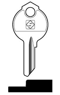 Afbeelding van Silca Cilindersleutel staal DB50R