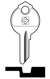 Afbeelding van Silca Cilindersleutel staal DB53