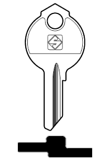 Afbeelding van Silca Cilindersleutel staal DB56R