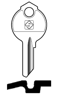 Afbeelding van Silca Cilindersleutel staal DB59
