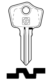 Afbeelding van Silca Cilindersleutel staal DB60