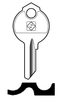 Afbeelding van Silca Cilindersleutel staal DB7R