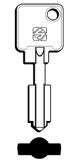 Afbeelding van Silca Klaviersleutel brass 5ACH4