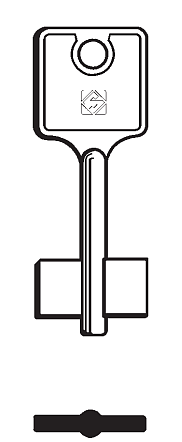 Afbeelding van Silca Klaviersleutel brass 5BDE1