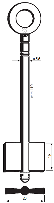 Afbeelding van Silca Dubbelbaardsleutel ijzer 7211
