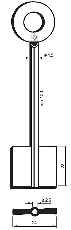 Afbeelding van Silca Dubbelbaardsleutel ijzer 8120