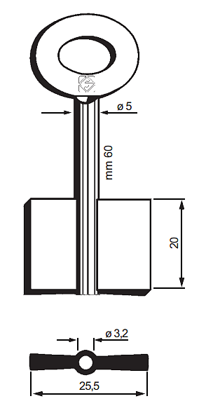 Afbeelding van Silca Dubbelbaardsleutel ijzer 8626