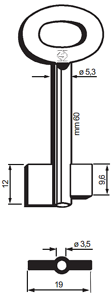 Afbeelding van Silca Dubbelbaardsleutel ijzer 8960