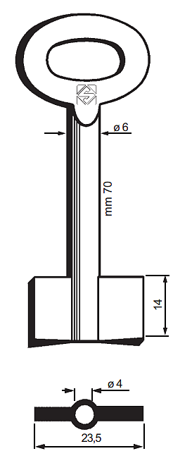 Afbeelding van Silca Dubbelbaardsleutel ijzer 8972