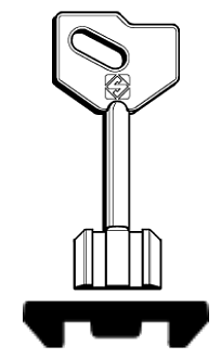 Afbeelding van Silca Klaviersleutel brass 5AU13