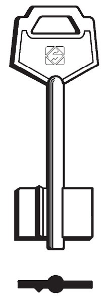 Afbeelding van Silca Klaviersleutel brass 5FAC3