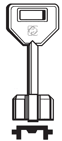 Afbeelding van Silca Klaviersleutel brass 5FEB5