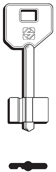 Afbeelding van Silca Klaviersleutel brass 5KY7