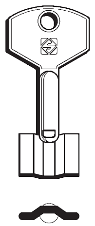 Afbeelding van Silca Klaviersleutel brass 5PT24