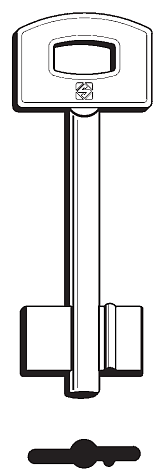 Afbeelding van Silca Klaviersleutel brass 5SCM10